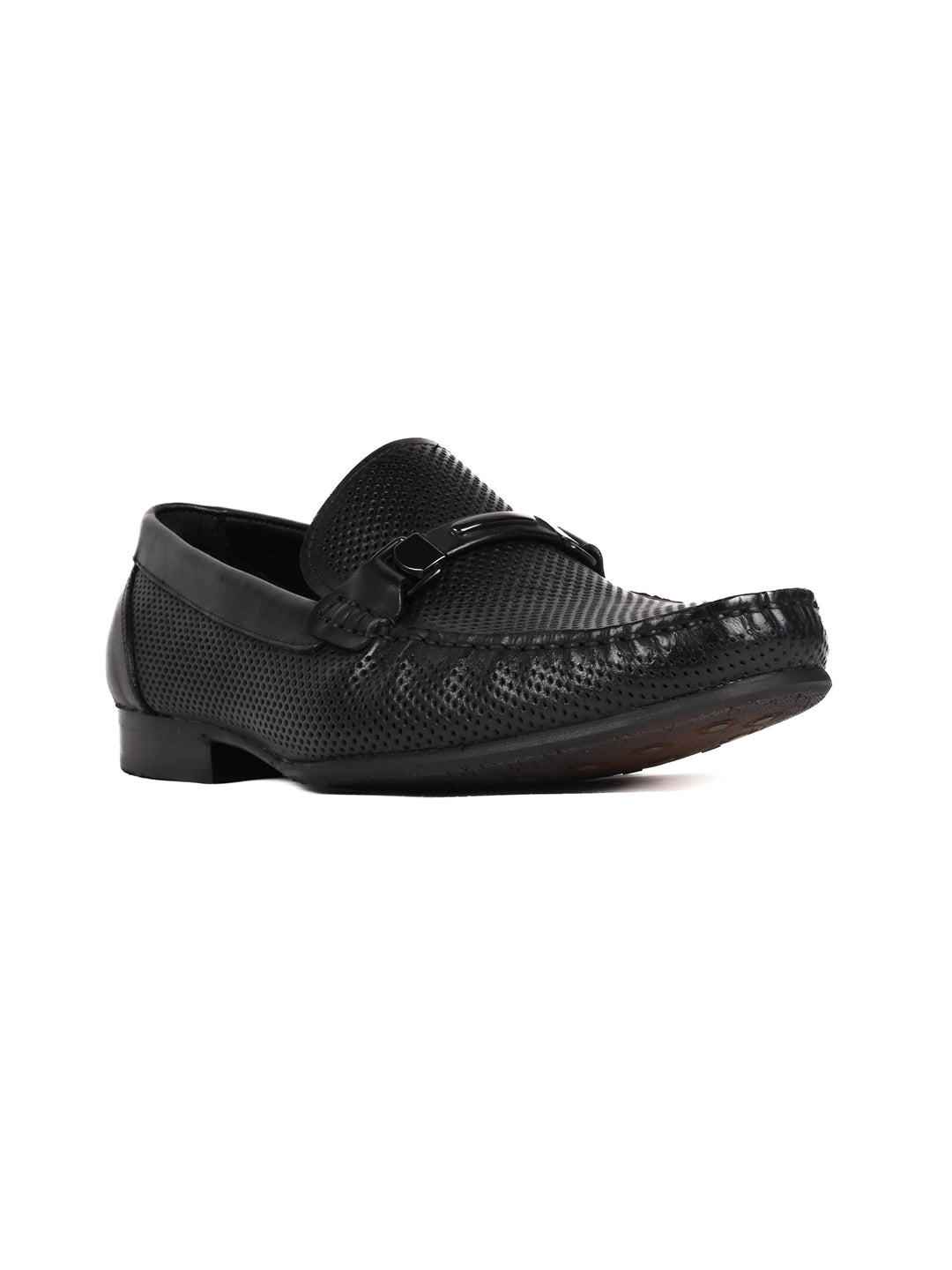 Men, Men Footwear, Black Loafers