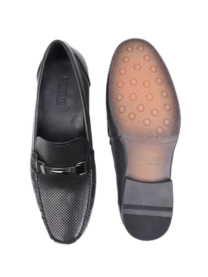 Men, Men Footwear, Black Loafers