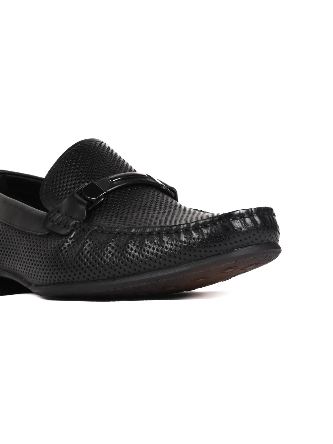 Men, Men Footwear, Black Loafers