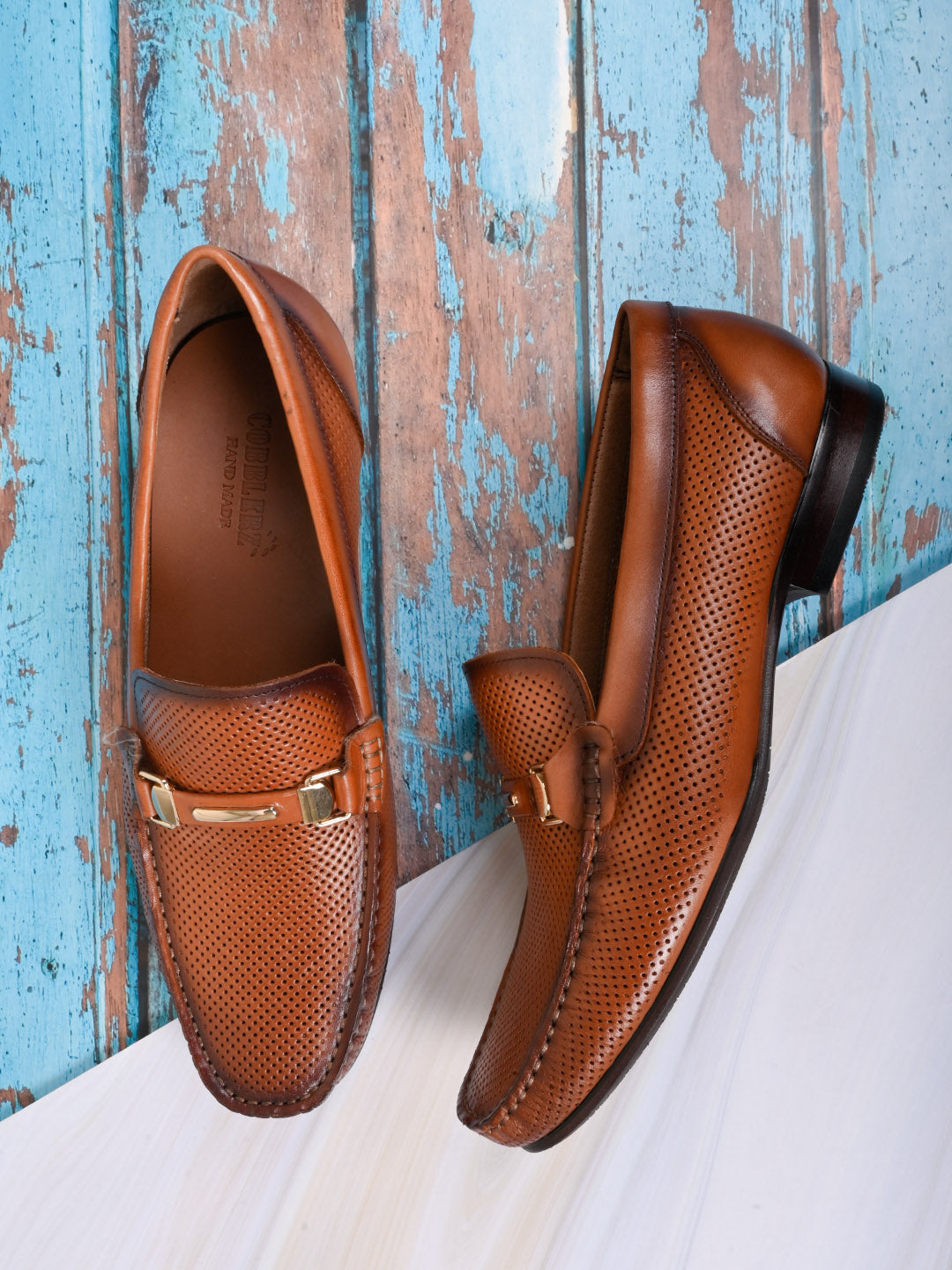 Men, Men Footwear, Tan Loafers