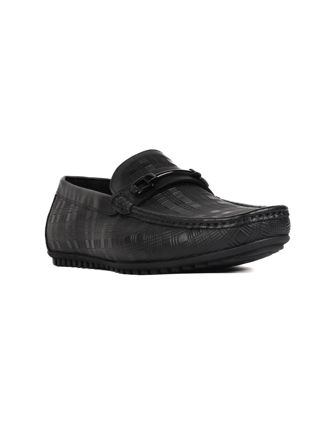 Men, Men Footwear, Black Loafers