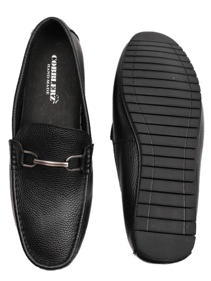 Men, Men Footwear, Black Loafers