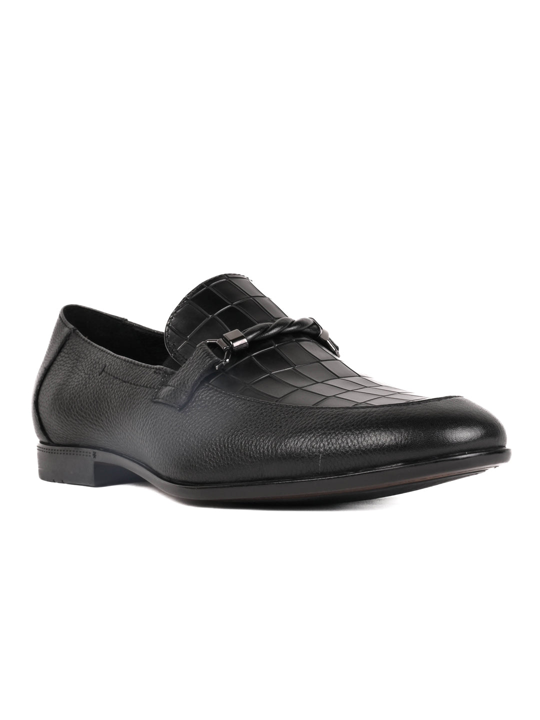 Men, Men Footwear, Black Loafers