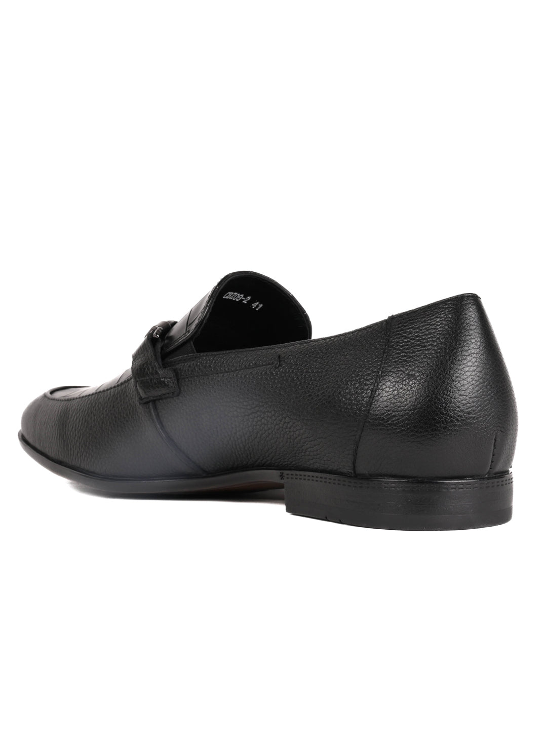 Men, Men Footwear, Black Loafers