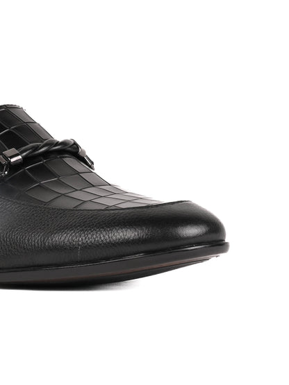 Men, Men Footwear, Black Loafers