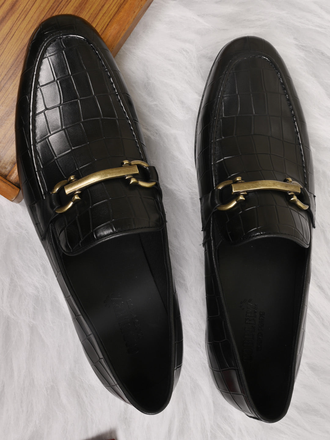 Men, Men Footwear, Black Loafers