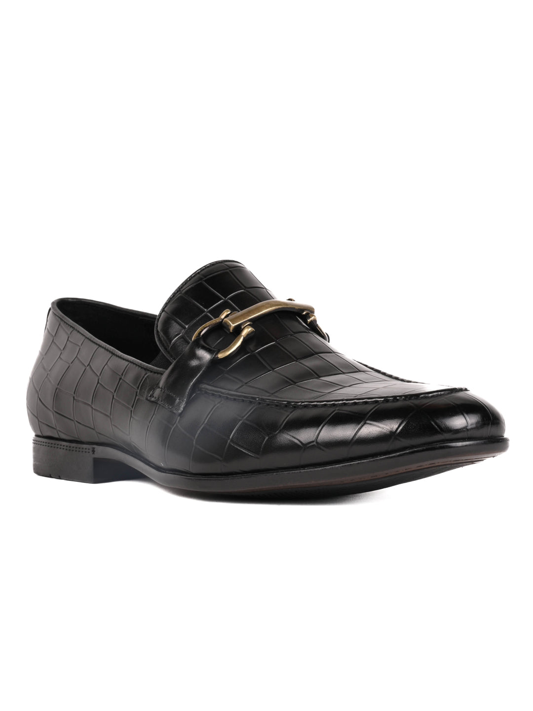 Men, Men Footwear, Black Loafers