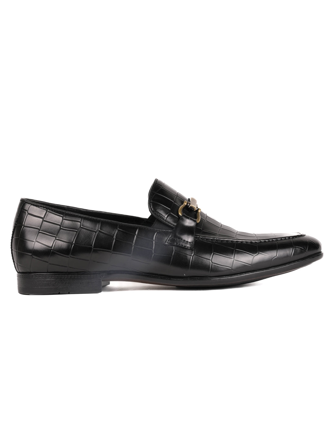 Men, Men Footwear, Black Loafers