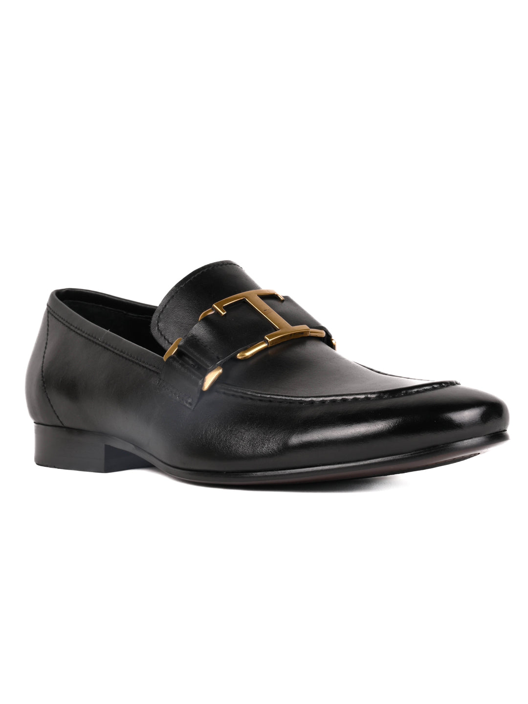 Men, Men Footwear, Black Loafers