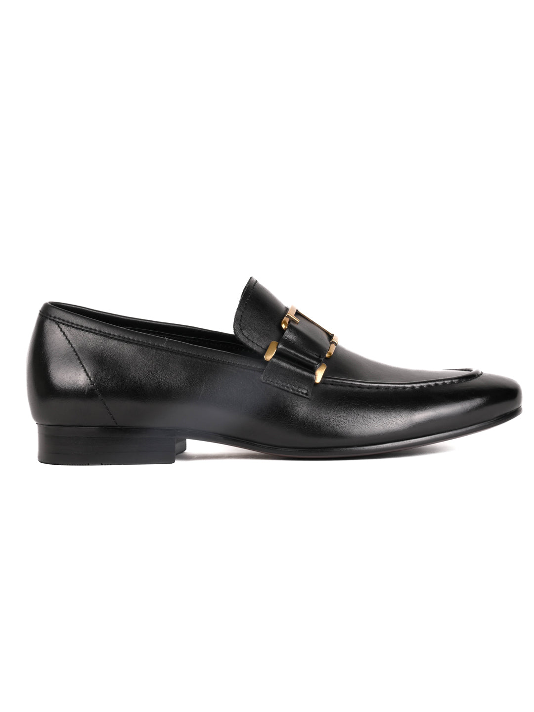 Men, Men Footwear, Black Loafers