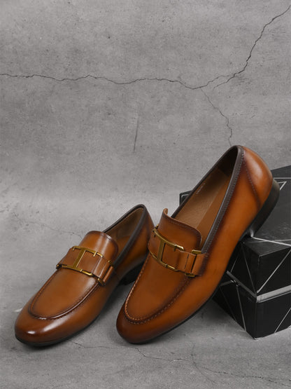 Men, Men Footwear, Tan Loafers