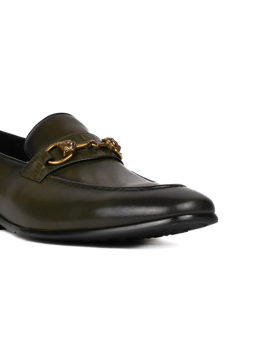 Men, Men Footwear, Green Loafers