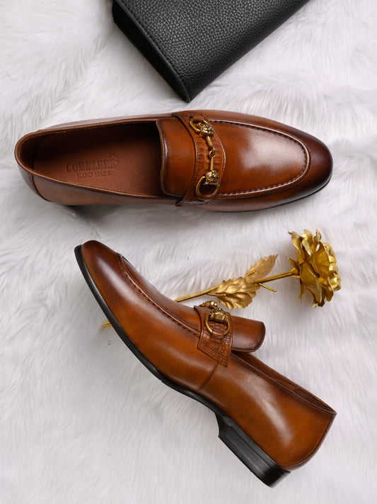 Men, Men Footwear, Tan Loafers