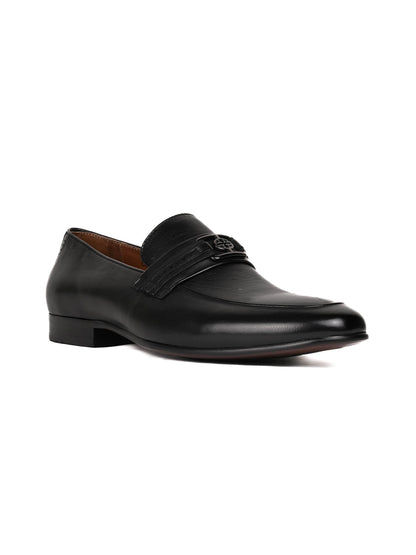 Men, Men Footwear, Black Loafers