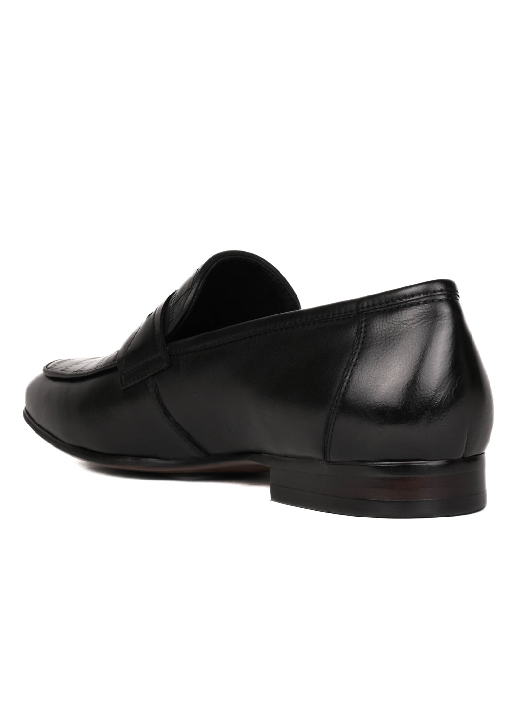 Men, Men Footwear, Black Loafers