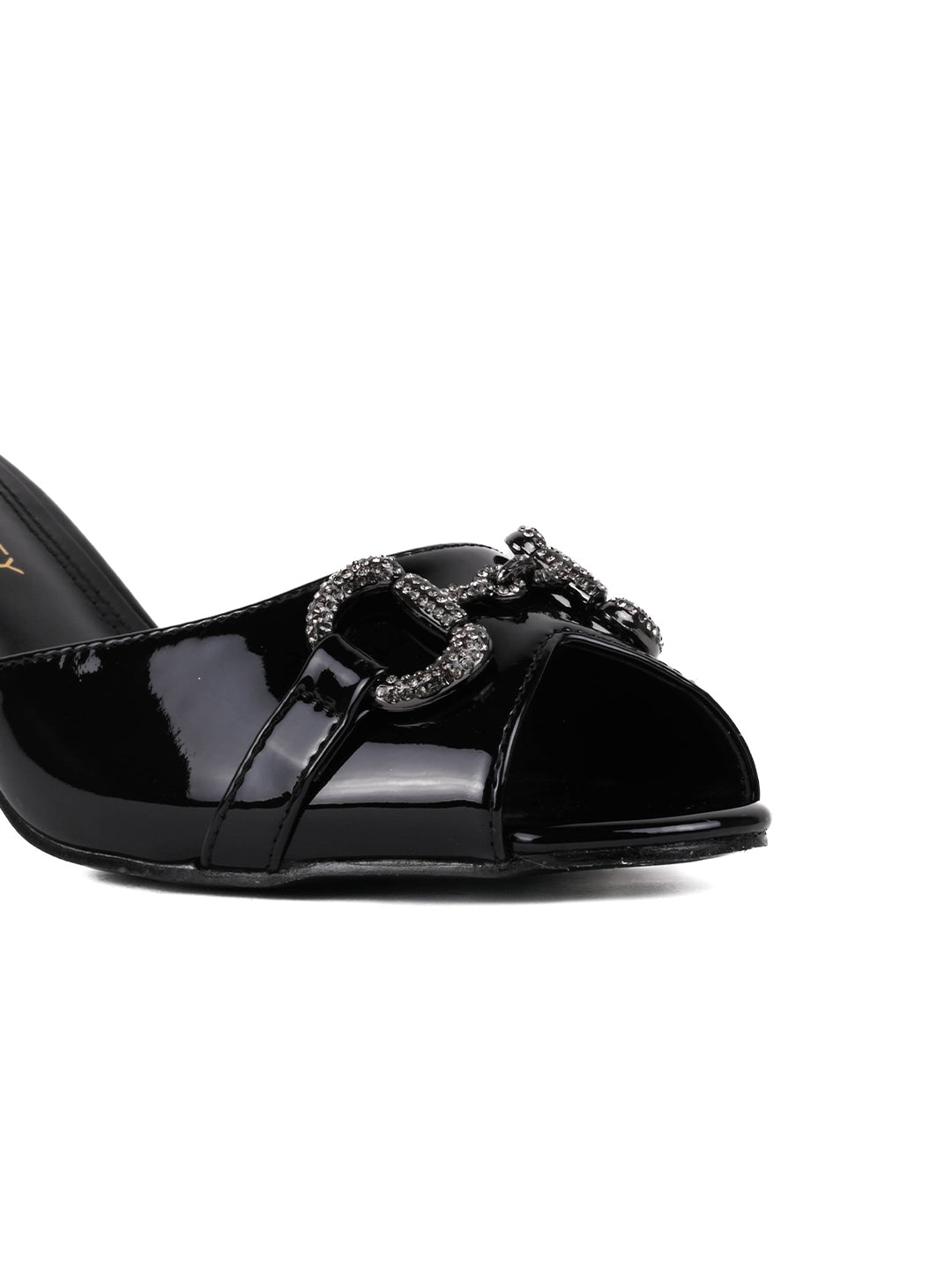 Women, Women Footwear, Black Sandals