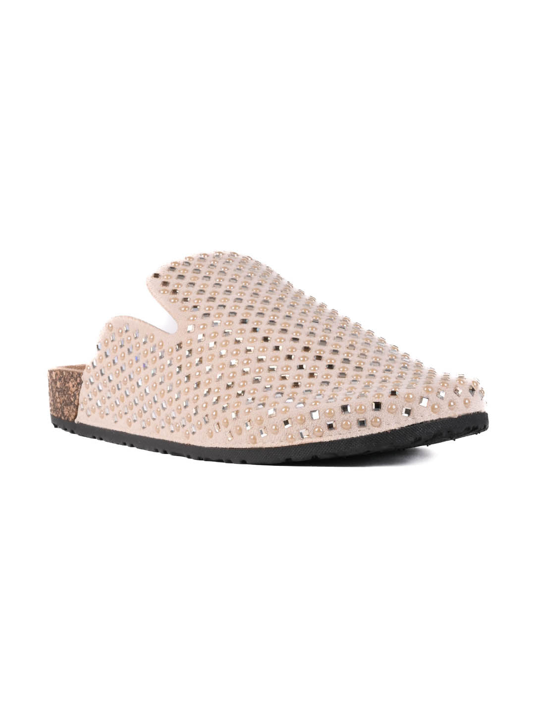 Women, Women Footwear, Beige Mules