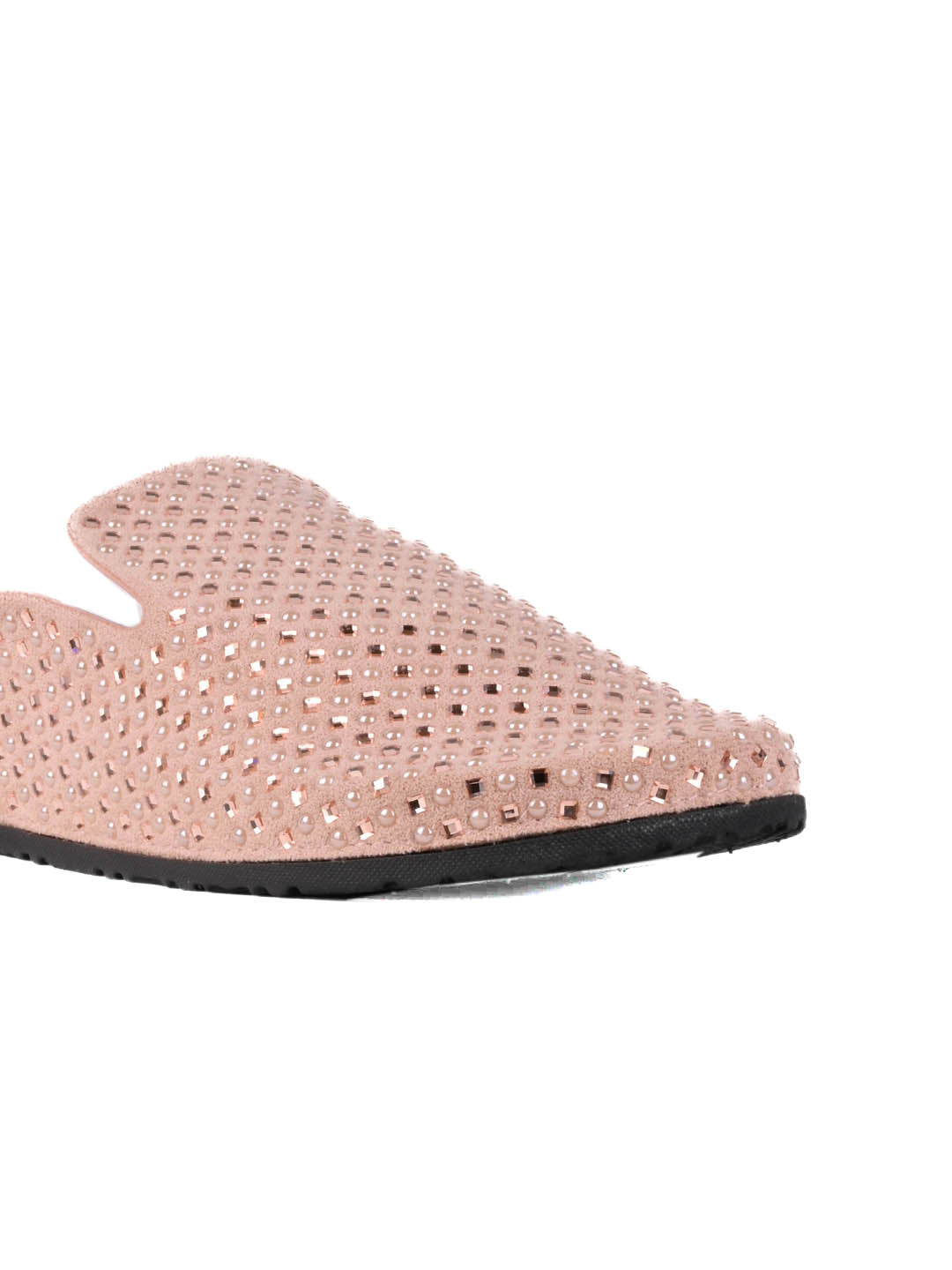 Women Pink Embellished Mules