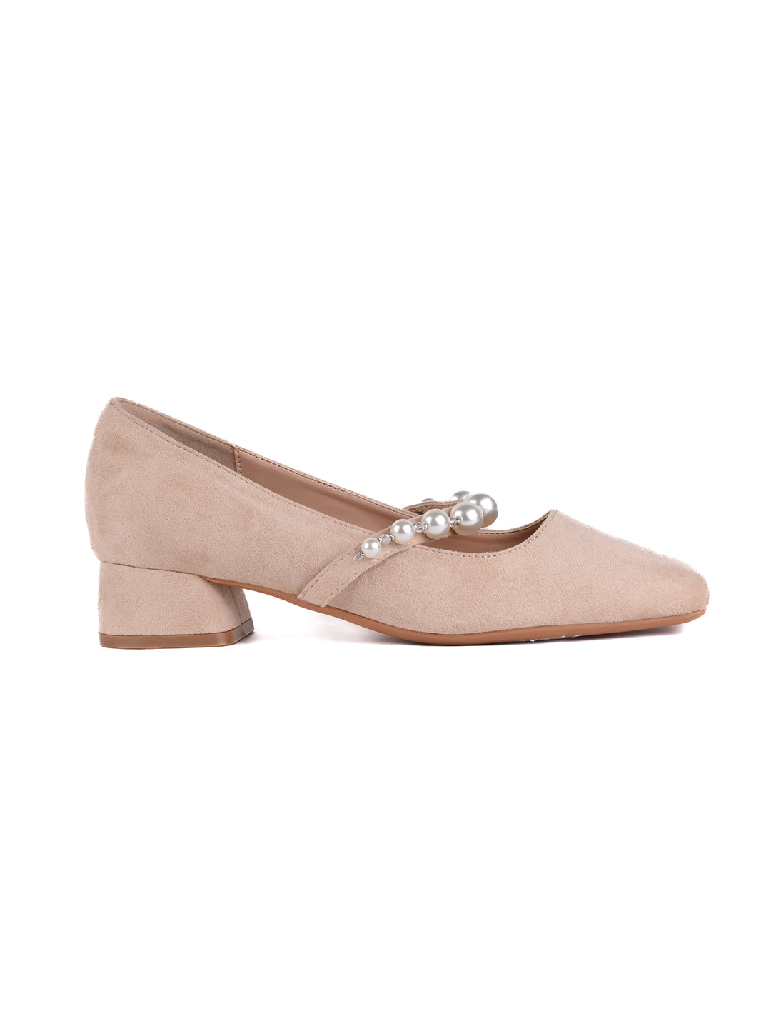 Women, Women Footwear, Beige Ballerinas