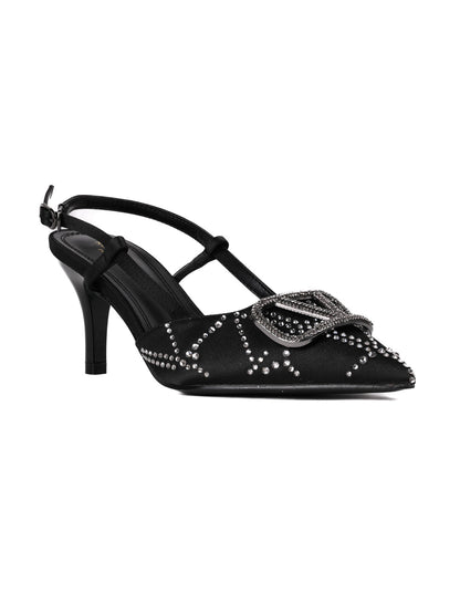 Women, Women Footwear, Black Pumps