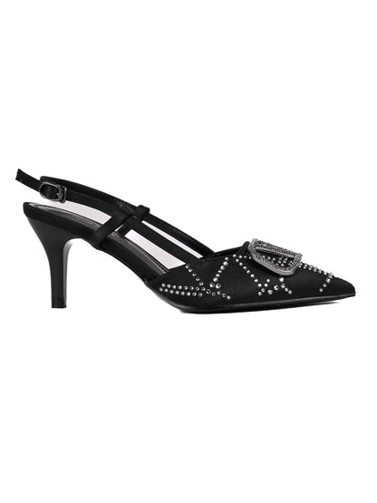 Women, Women Footwear, Black Pumps