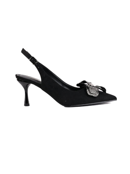 Women, Women Footwear, Black Pumps