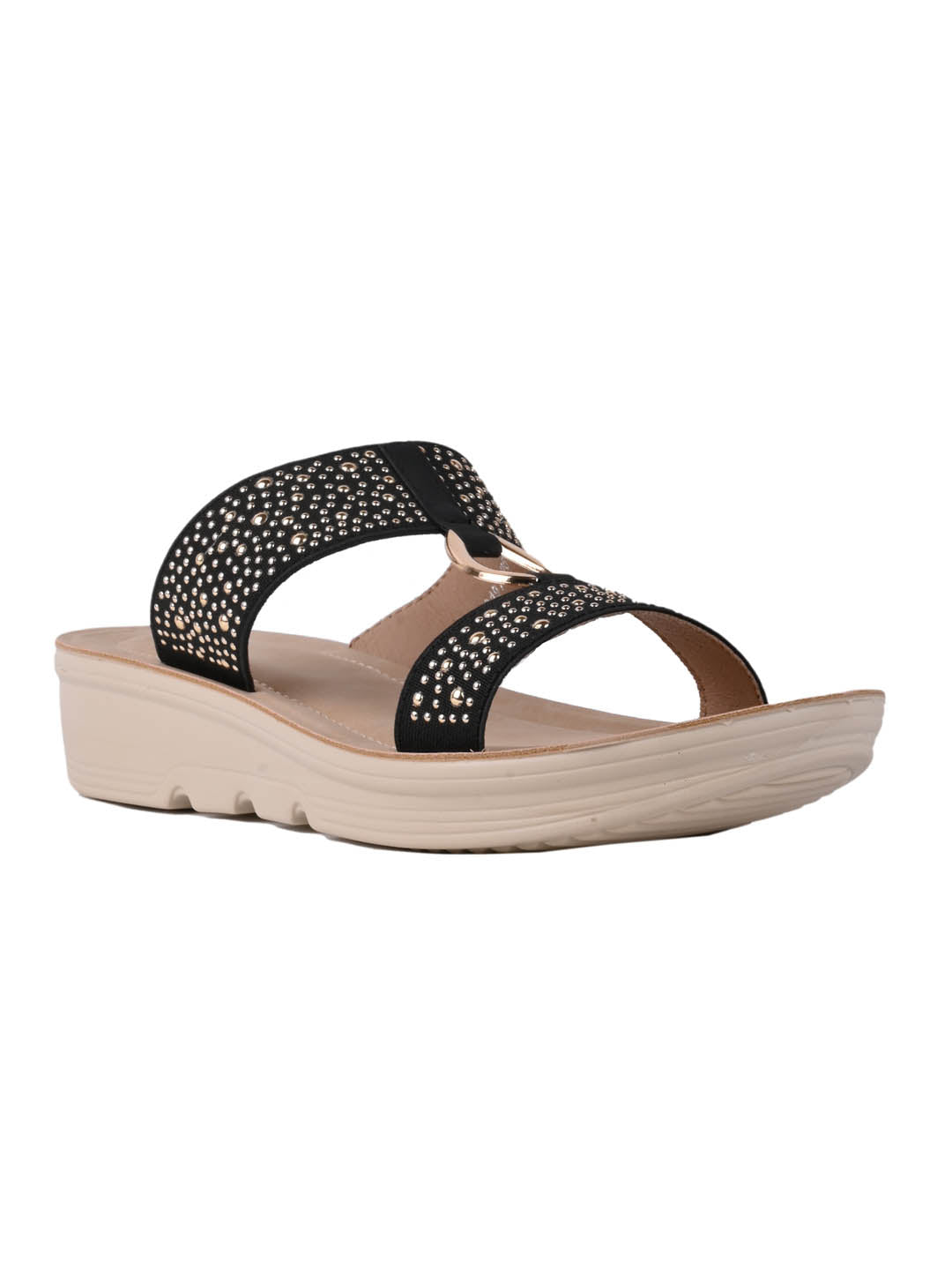 Women, Women Footwear, Black Sandals