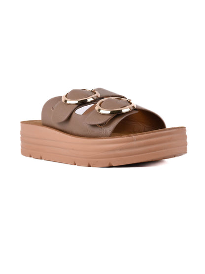 Women, Women Footwear, Khaki Sandals