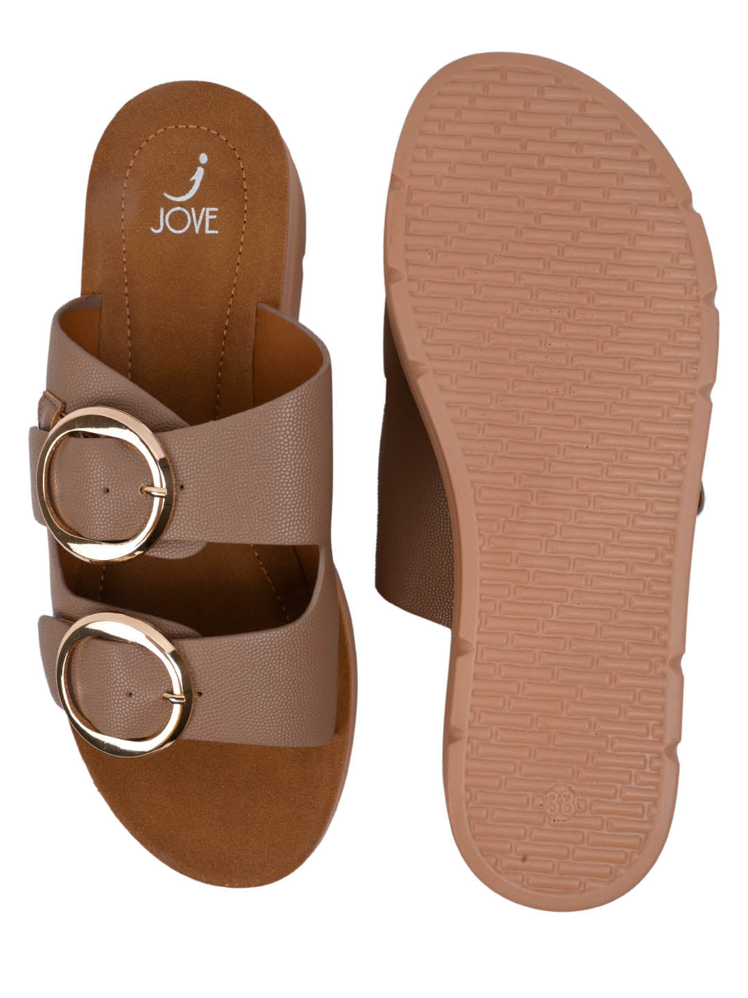 Women, Women Footwear, Khaki Sandals