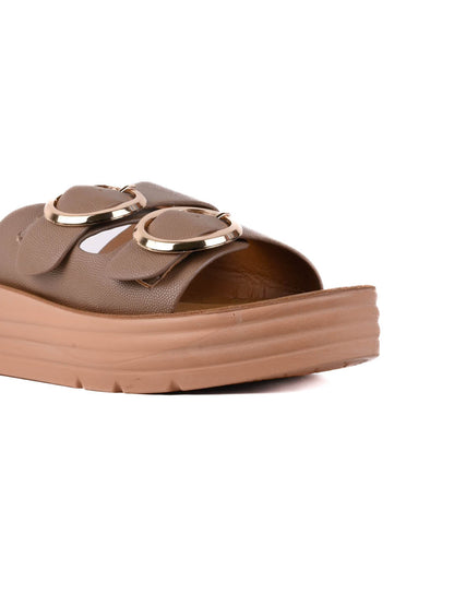 Women, Women Footwear, Khaki Sandals