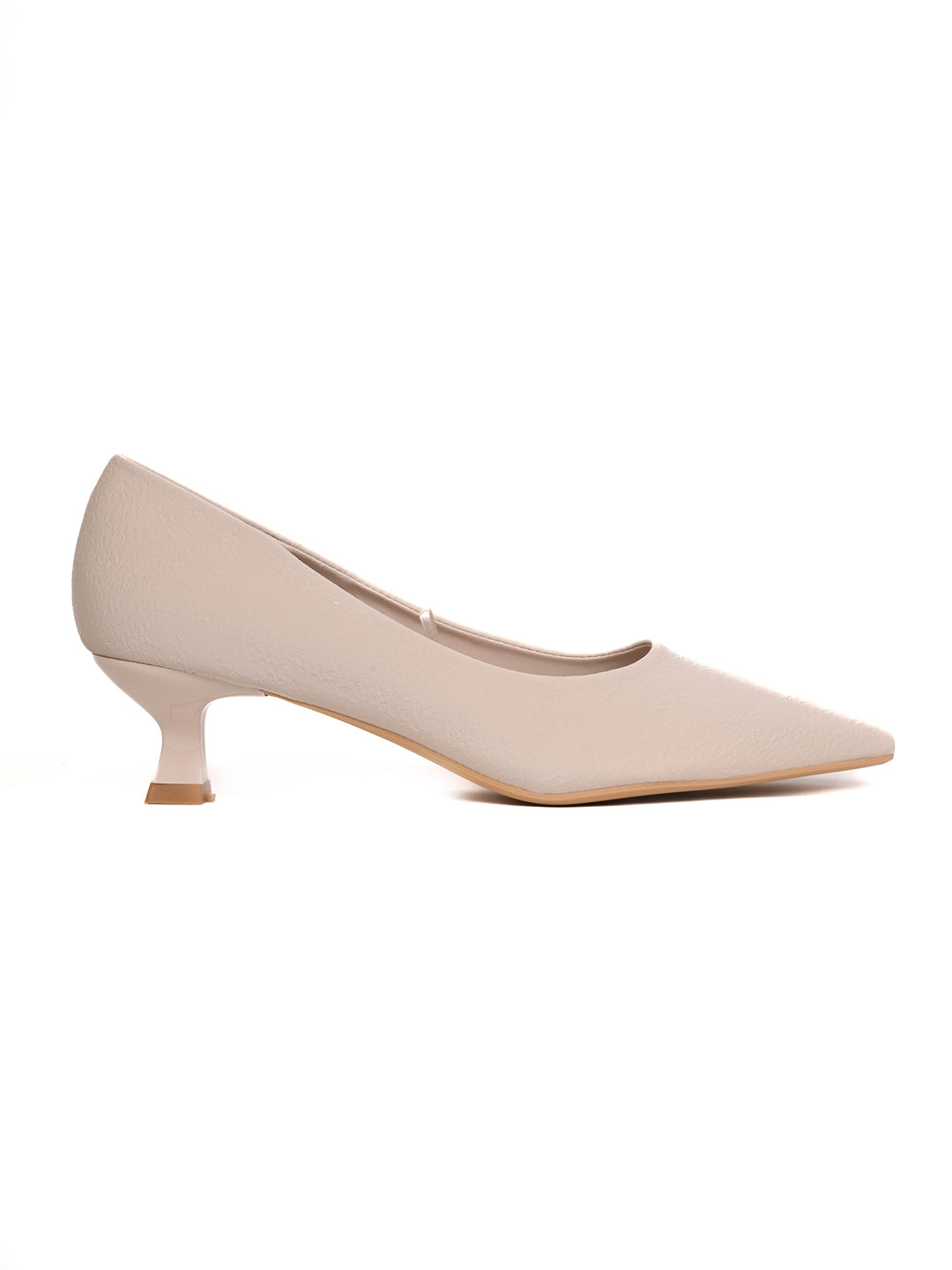 Women, Women Footwear, Beige Pumps