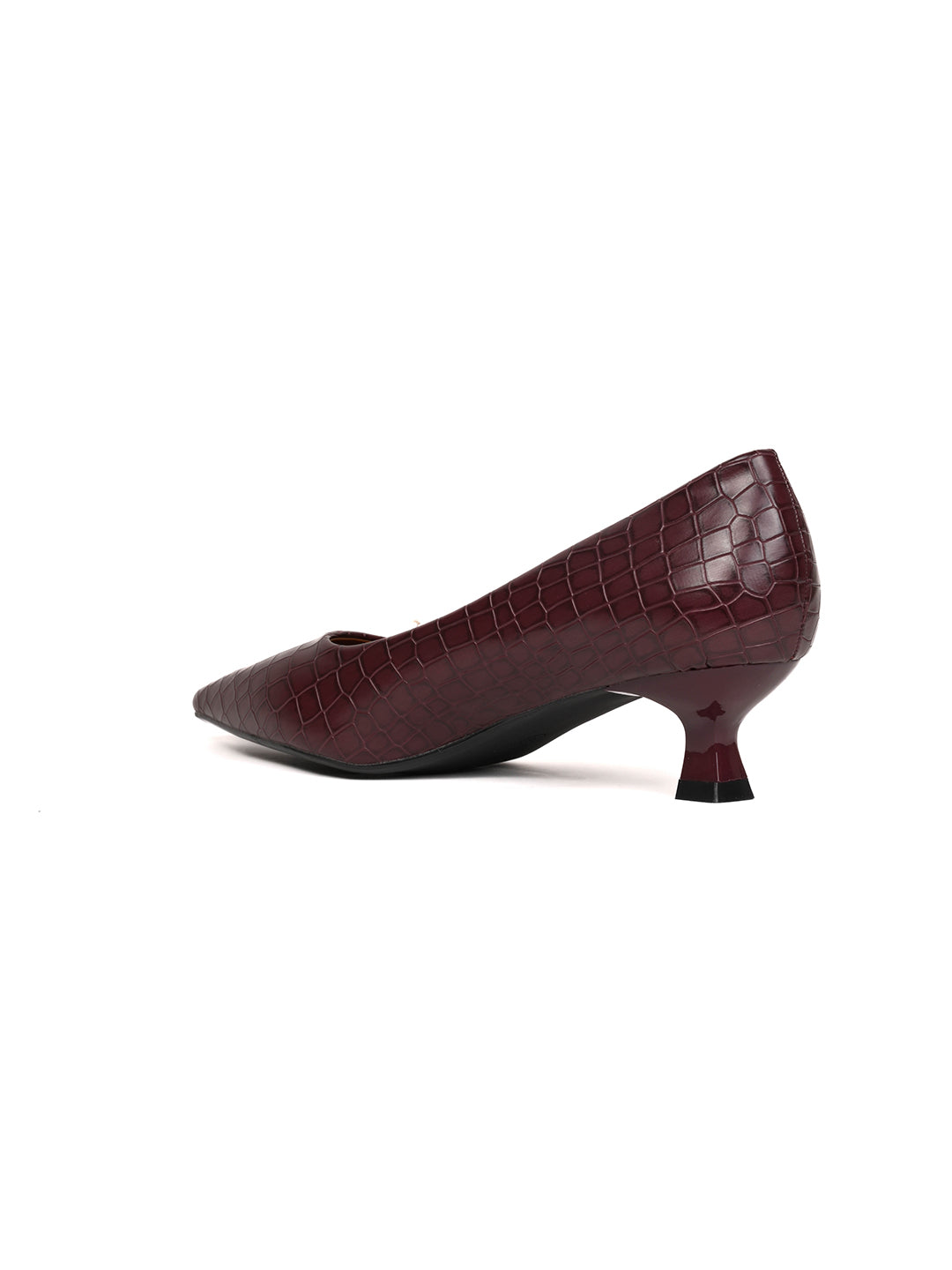 Women, Women Footwear, Maroon Pumps