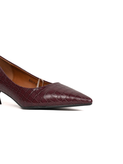 Women, Women Footwear, Maroon Pumps