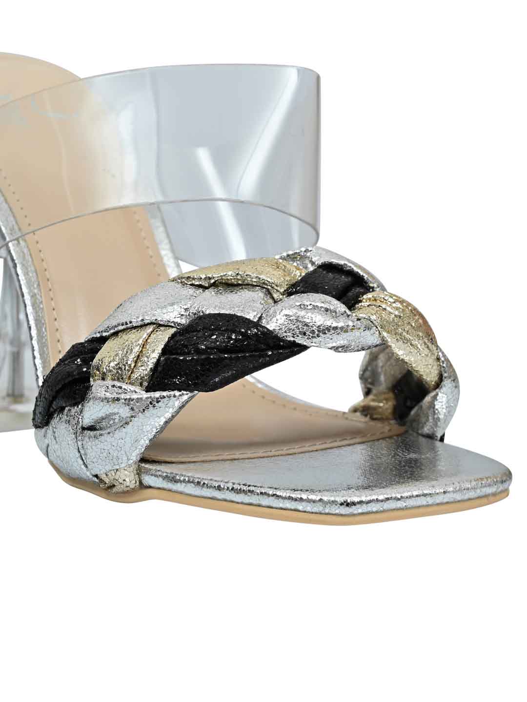 Footwear, Women Footwear, Silver Sandals