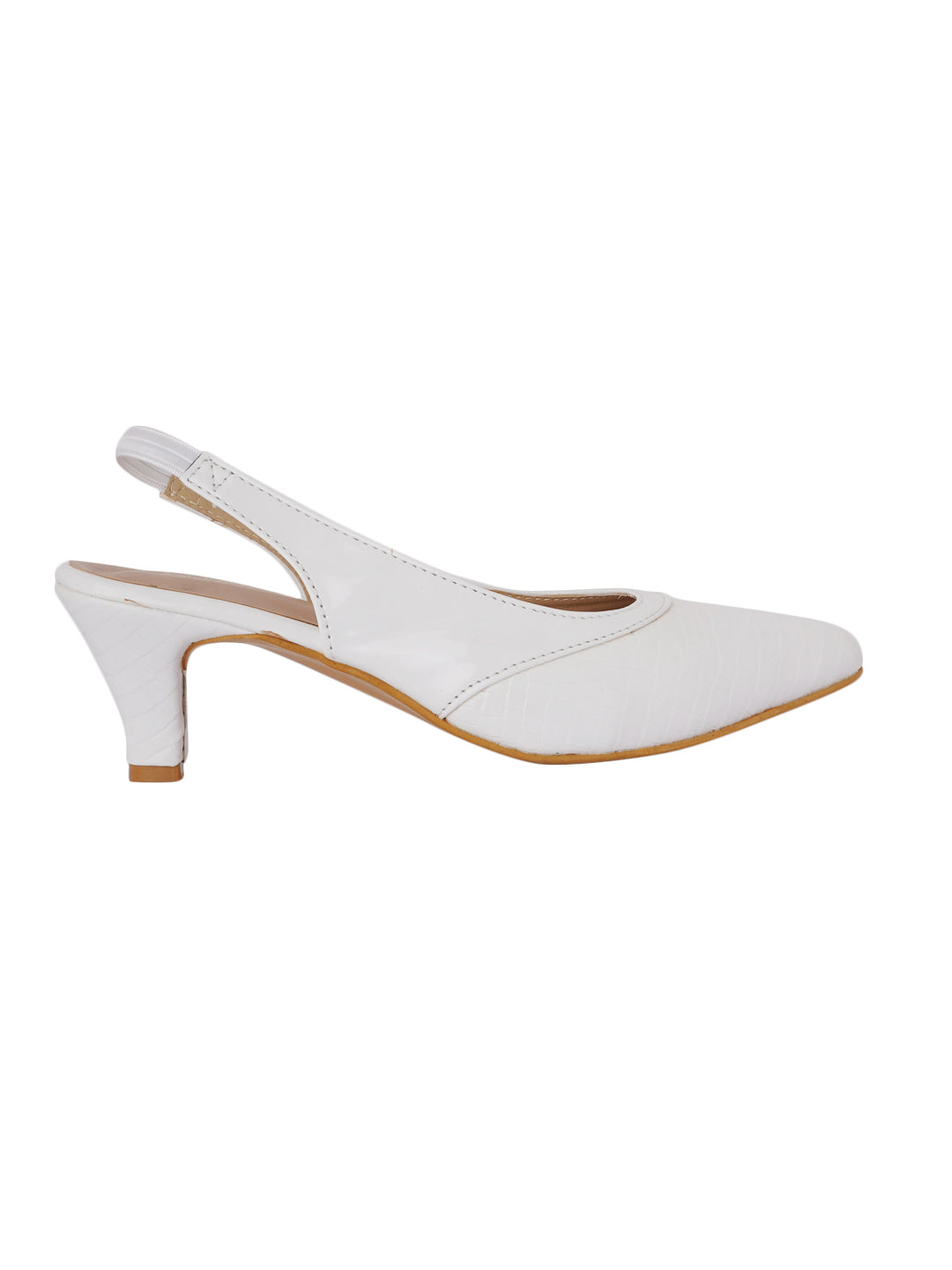 Footwear, Women Footwear, White Pumps