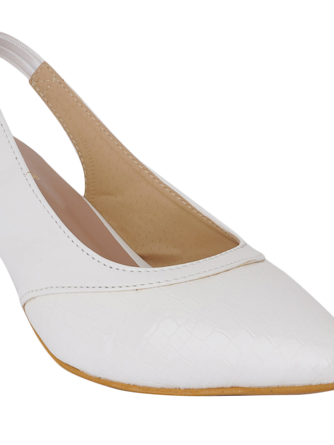 Footwear, Women Footwear, White Pumps