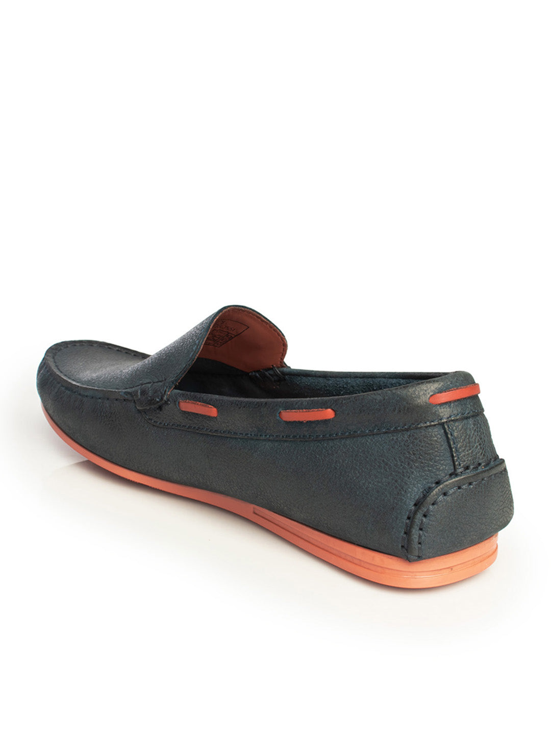 Men Navy Blue Solid Driving Shoes