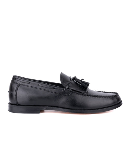 Men Black Solid Loafer