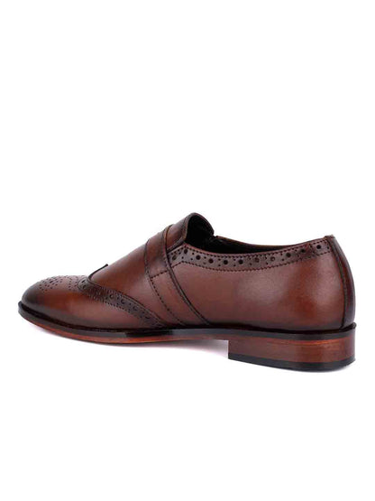 Men Brown Solid Brogue