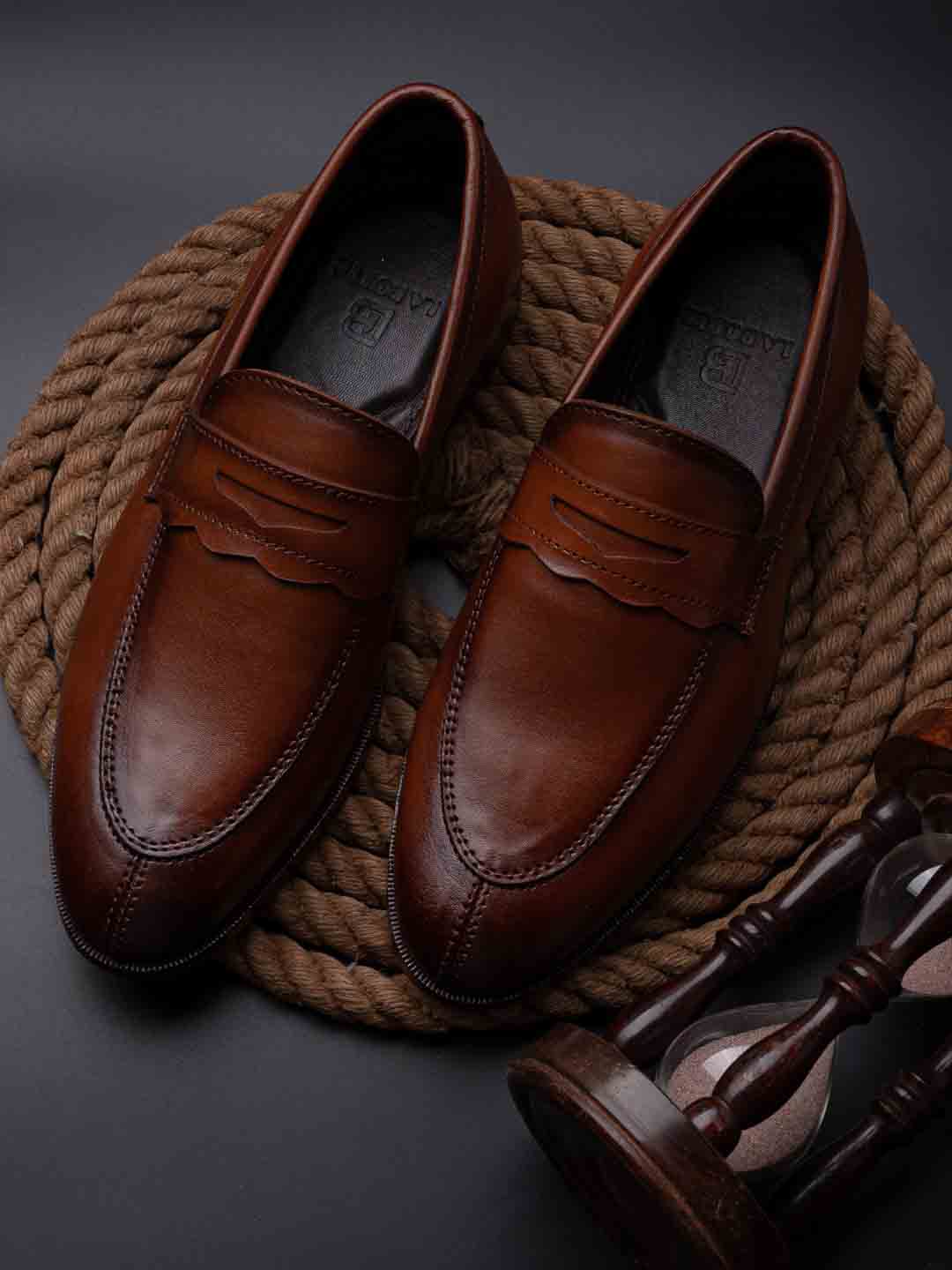 Footwear, Men Footwear, Tan Formal Loafers