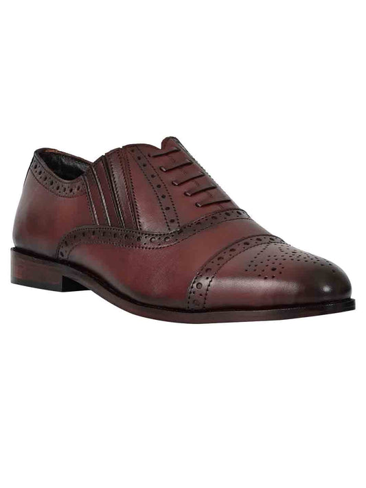 Footwear, Men Footwear, Burgundy Oxford Shoes