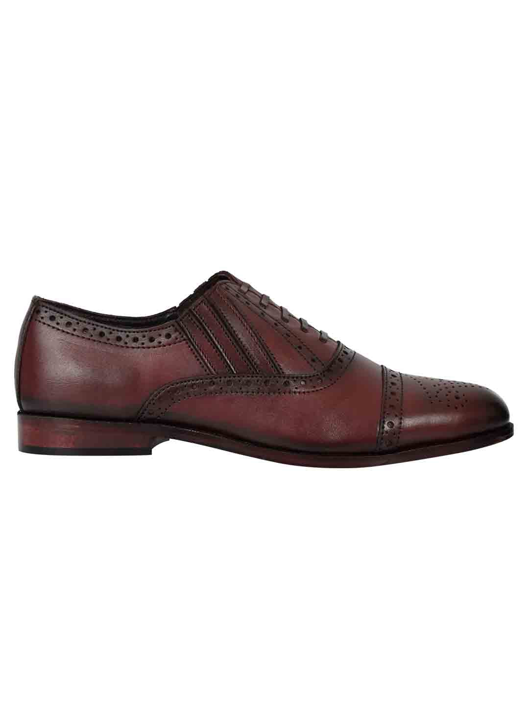 Footwear, Men Footwear, Burgundy Oxford Shoes