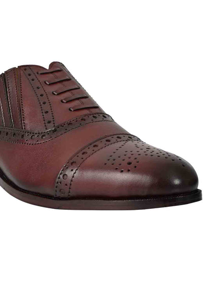 Footwear, Men Footwear, Burgundy Oxford Shoes