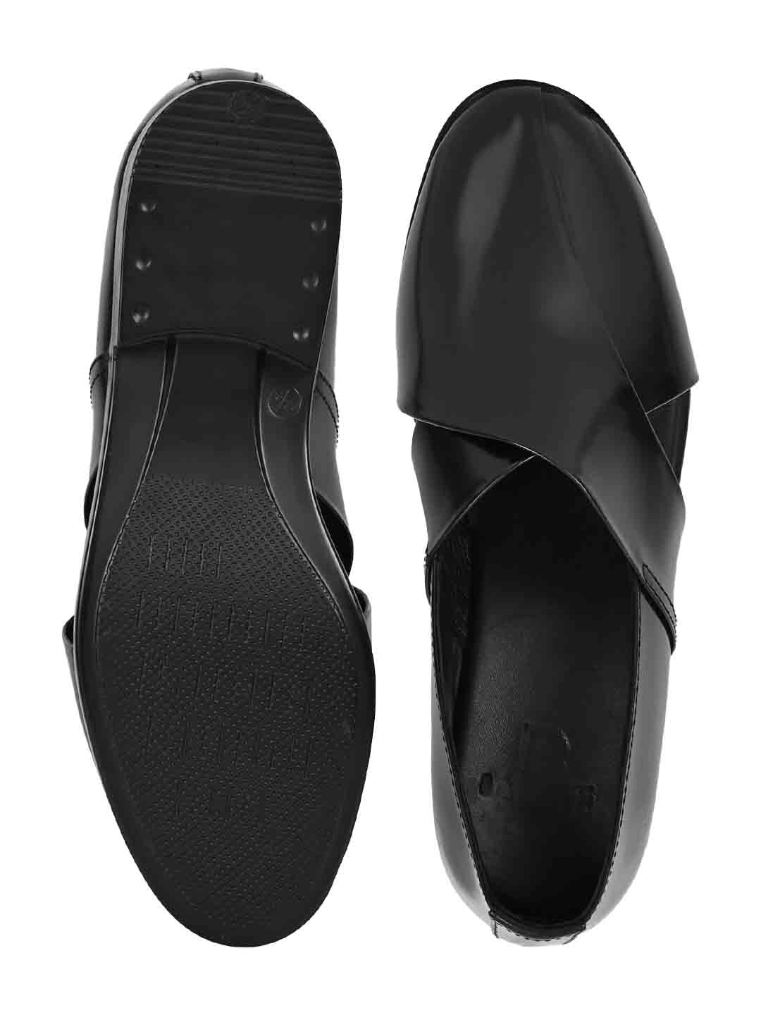 Footwear, Men Footwear, Black Sandals