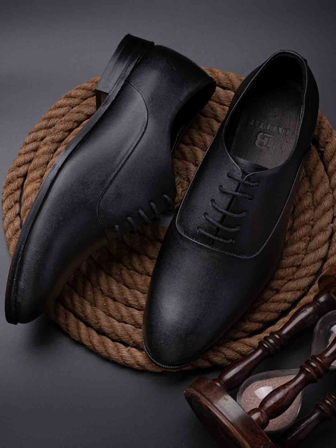 Footwear, Men Footwear, Black Oxford Formal Shoes