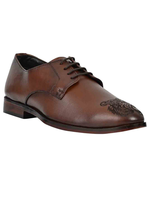 Footwear, Men Footwear, Brown Derby Shoes