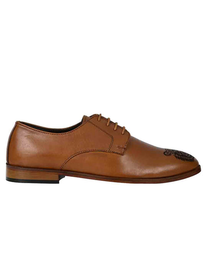 Footwear, Men Footwear, Tan Derby Shoes