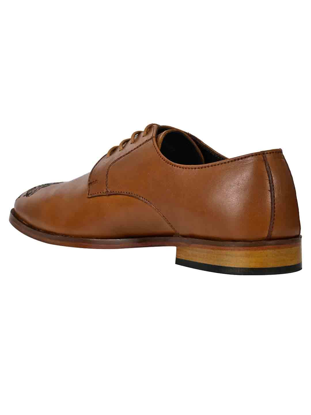 Footwear, Men Footwear, Tan Derby Shoes