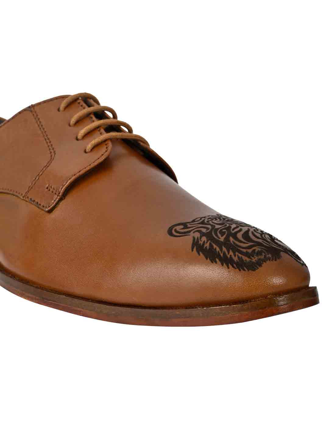 Footwear, Men Footwear, Tan Derby Shoes