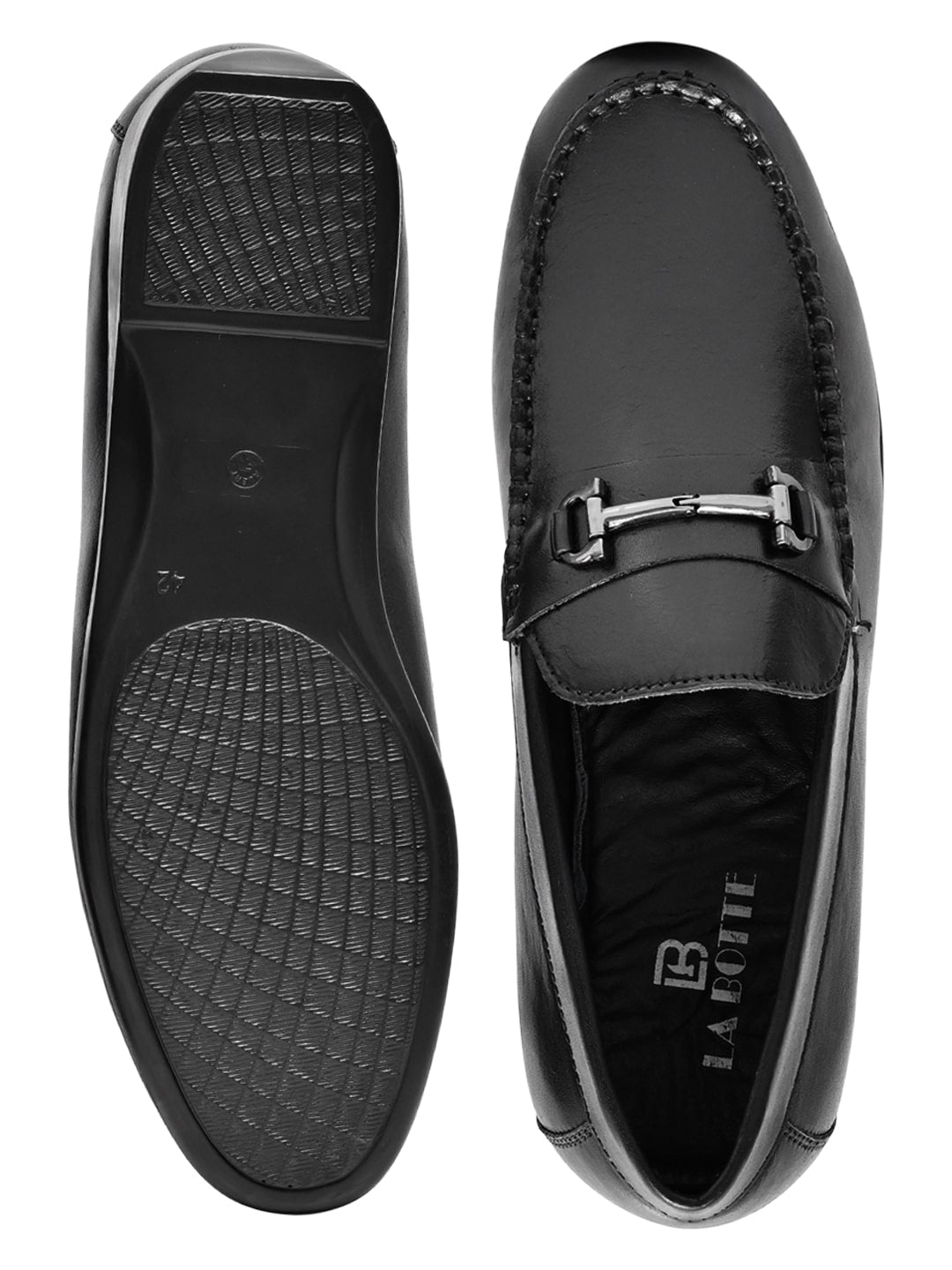 Men Footwear, Black Loafers